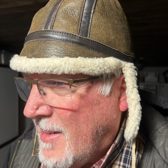 Barney’s New York Sheepskin Aviator Size L Made In U.K. NWT - Picture 7 of 7